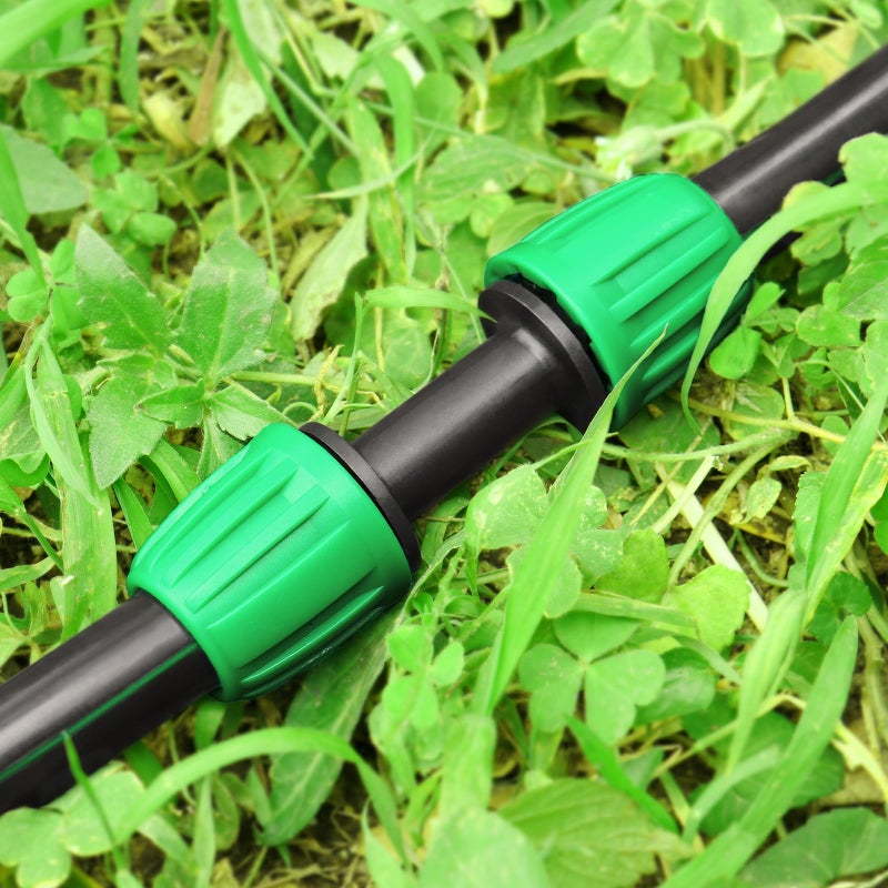 Gardrip Drip Irrigation Fittings for 1/2 Inch Drip Tubing (1/2"" ID x 0.65"" OD):1/2'' Drip Line Couplings Anti-drop Locked Nut Barbed Straight Coupling Connectors for Garden Irrigation System (12 Pack) - Image 3